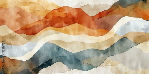 Wallpaper Mural An elegant watercolor texture featuring soft gradients and delicate hues, creating a refined and peaceful aesthetic. Torontodigital.ca