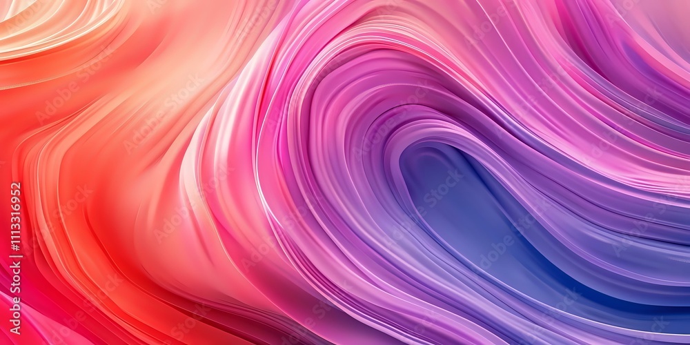 Fototapeta premium An expressive abstract swirl fusion, blending vibrant colors with dynamic movement to create an energetic flow.