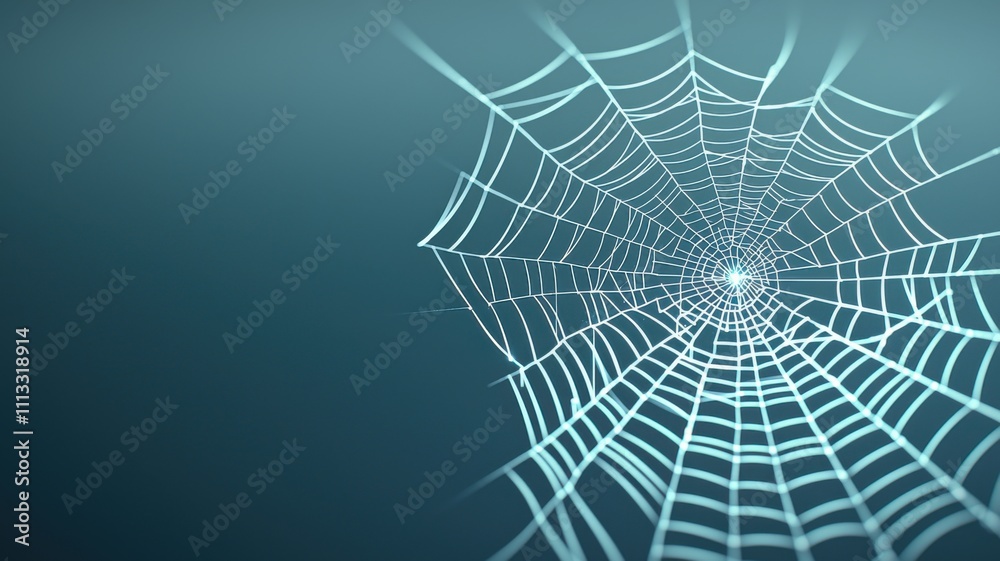 The concept of being scamed. Delicate spider web with a soft, blurred background. The concept of being scamed. Delicate spider web with a soft, blurred background.