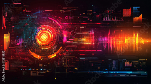 futuristic abstract design symbolizing advanced technology and global communication with interconnected nodes, flowing lines, glowing effects, and depth in a digital space