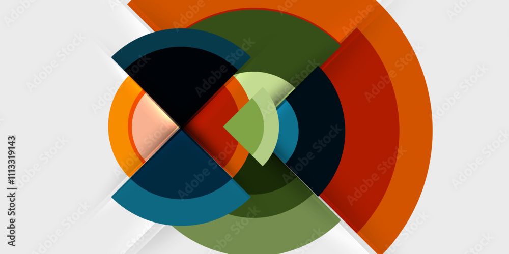Techno circles and semi circles. Vector Illustration For Wallpaper, Banner, Background, Card, Book Illustration, landing page Techno circles and semi circles. Vector Illustration For Wallpaper, Banner, Background, Card, Book Illustration, landing page