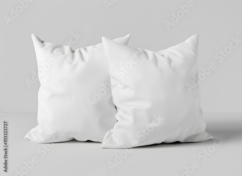 Blank square pillow mockup