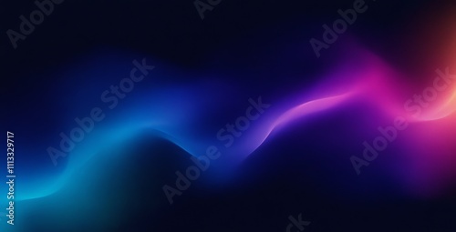 Colorful Smooth Gradient Abstract Background with Grainy Texture Darkness and Light Effects