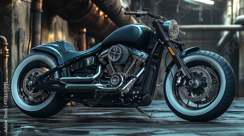 Modern custom cruiser bike showcasing classic design and urban style.