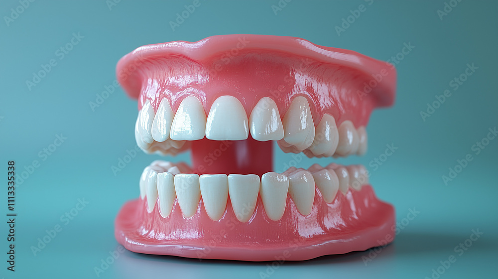 teeth isolated on white blue background teeth isolated on white blue background