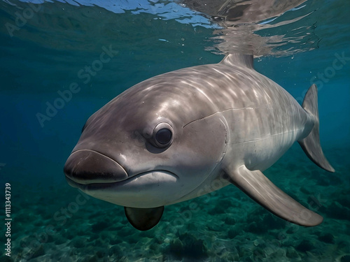 Vaquita (Phocoena sinus)
The vaquita is a small and elusive porpoise species, considered the rarest marine mammal in the world. Found only in the northern part of the Gulf of California, Mexico, the v photo