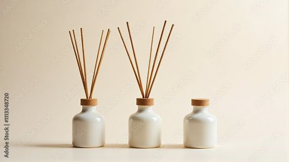 bottles of essential oil and orchid bottles of essential oil and orchid