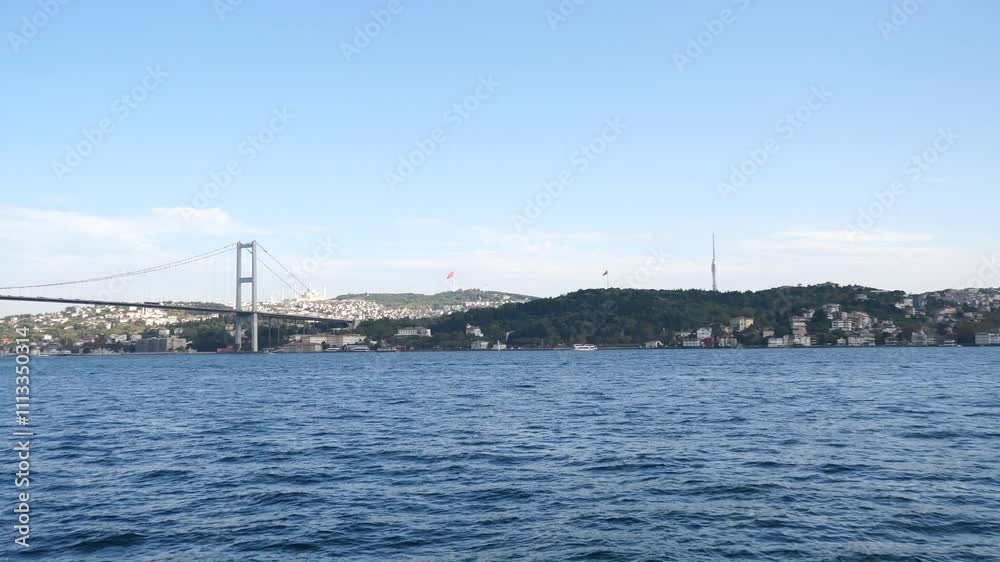 Bosphorus bridge and city scape in Istanbul, Turkey Bosphorus bridge and city scape in Istanbul, Turkey