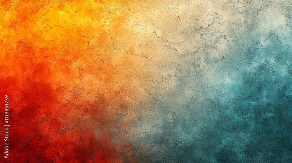 Vibrant blend of white green blue orange and yellow with grainy noise creating an abstract textured background symbolizing harmony nature energy creativity and diversity in a modern aesthetic Vibrant blend of white green blue orange and yellow with grainy noise creating an abstract textured background symbolizing harmony nature energy creativity and diversity in a modern aesthetic