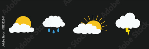 weather icons set.