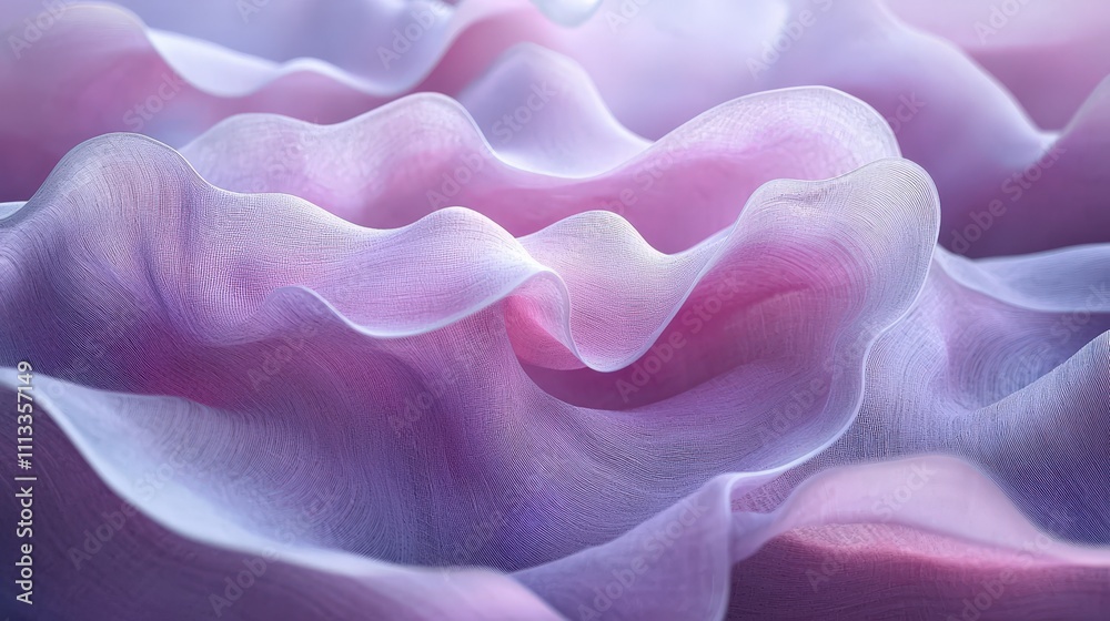 Elegant Floating Fabric Background with Gentle Waves Elegant Floating Fabric Background with Gentle Waves