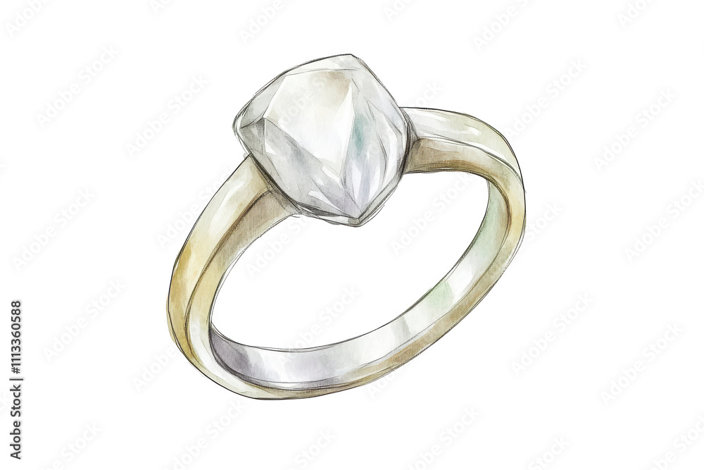 wedding ring jewels watercolor wedding ring jewels watercolor