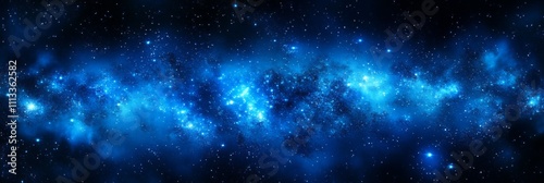 Wallpaper Mural Stunning Night Sky Filled with Glowing Stars and Galaxies on Deep Blue Background Torontodigital.ca