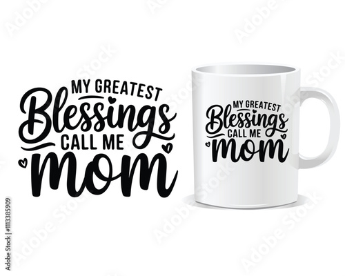 father's day gift mug design vector template idea