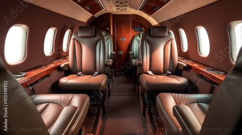 Luxury Private Jet Interior