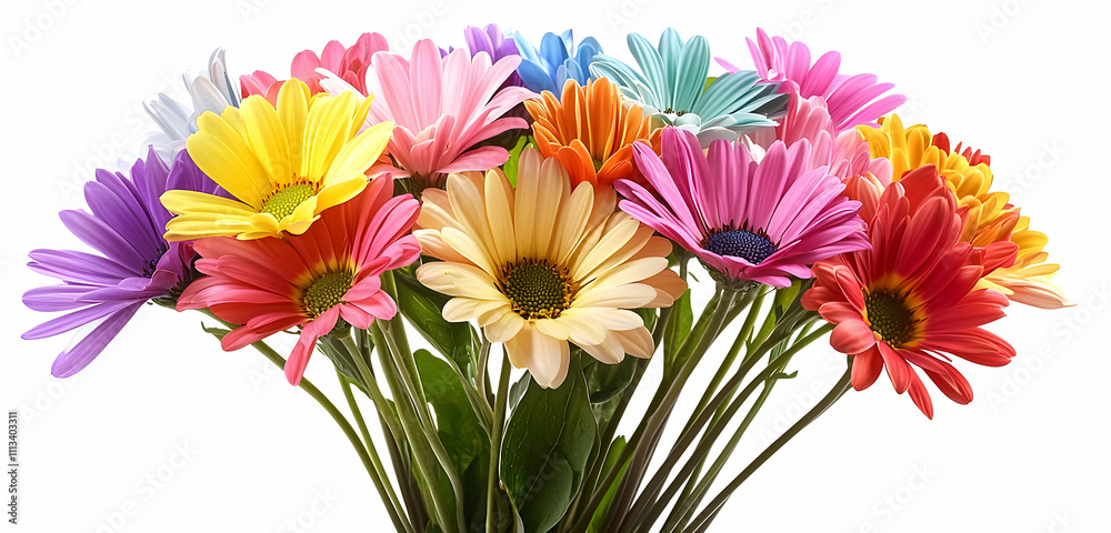 A vivid bouquet of spring flowers, with each stem bursting in color, isolated on a transparent background, ideal for use in seasonal promotions, floral designs, or spring-themed projects. A vivid bouquet of spring flowers, with each stem bursting in color, isolated on a transparent background, ideal for use in seasonal promotions, floral designs, or spring-themed projects.