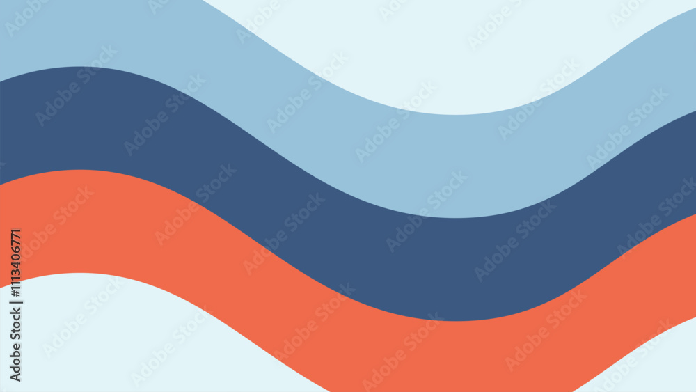 Blue wave design vector image for element design backdrop or presentation Blue wave design vector image for element design backdrop or presentation