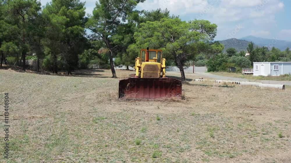 bulldozer excavator rusty not working