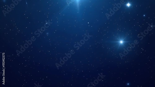 Wallpaper Mural A serene night sky filled with bright stars and a deep blue backdrop. Torontodigital.ca