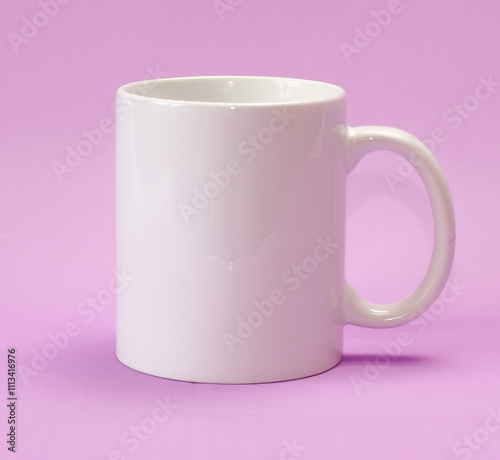 coffee mug on plain background 