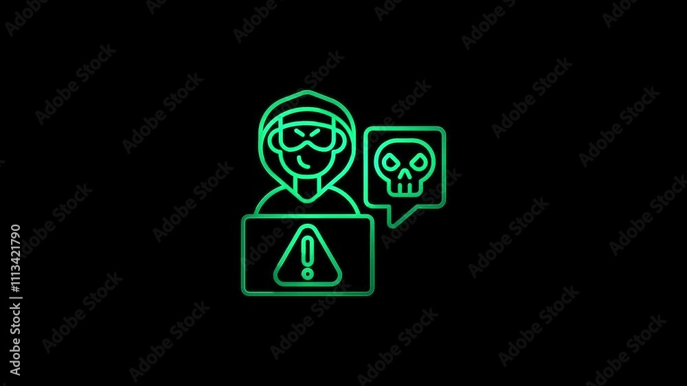 Cyberstalking glyph icon. Stalking online from anonymous person. Cyberstalking glyph icon. Stalking online from anonymous person.