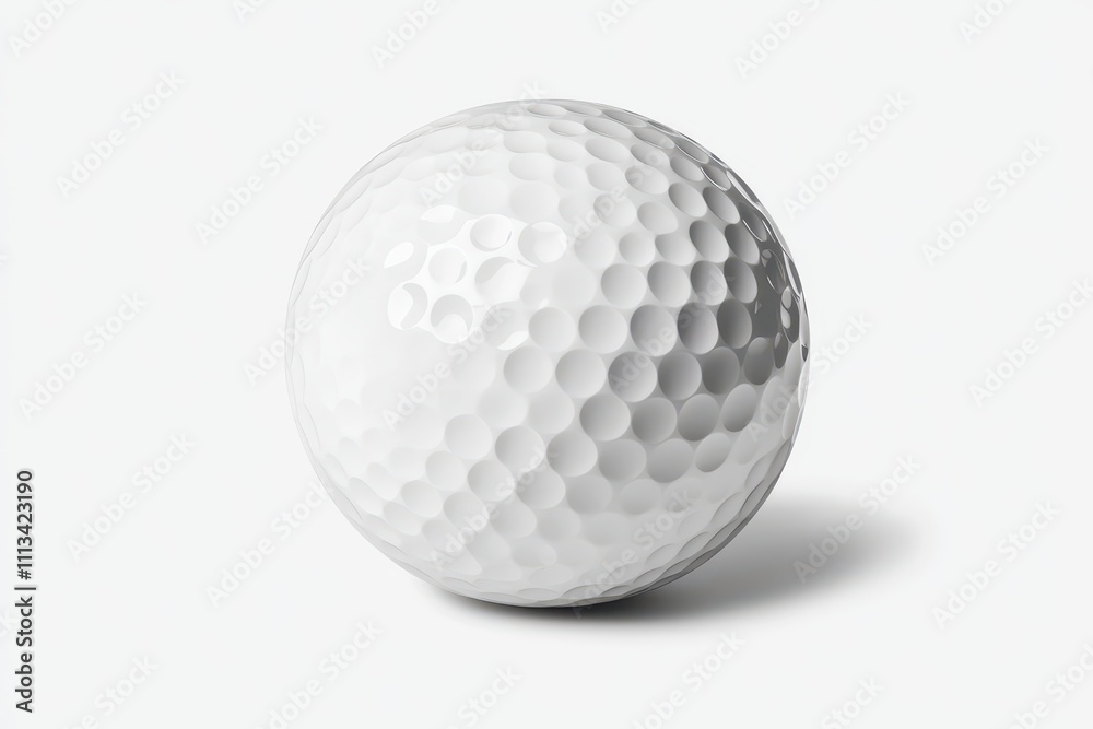 Close-Up Image of a White Golf Ball with Dimples on Surface Close-Up Image of a White Golf Ball with Dimples on Surface