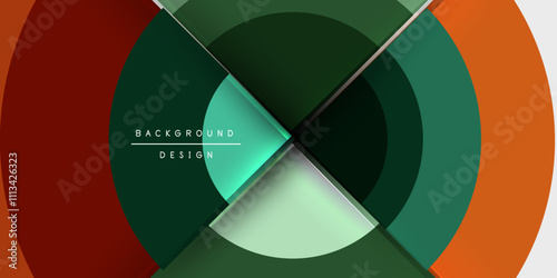 Target circle geometric abstract shapes. Vector Illustration For Wallpaper, Banner, Background, Card, Book Illustration, landing page