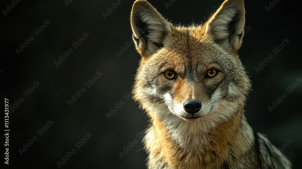 Fototapeta premium Closeup of Coyote with Intense Stare