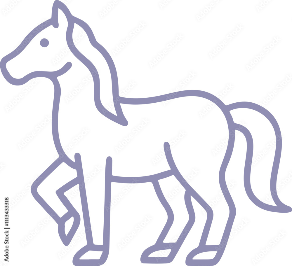 Fototapeta premium horse icon