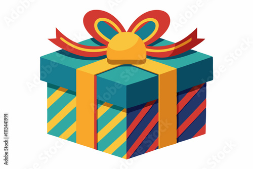 Birthday Present Cartoon Colored Clipart