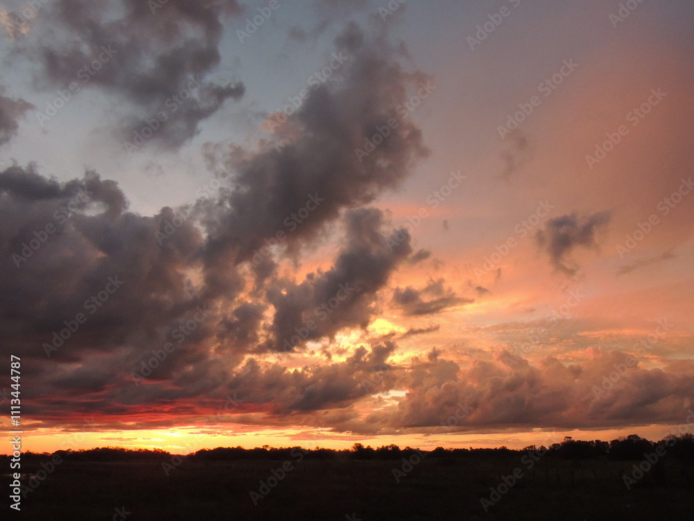 Hermoso atardecer. Hermoso atardecer.