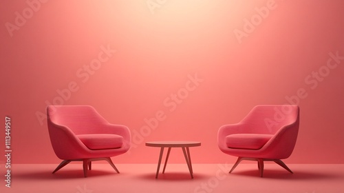 red chair in the room