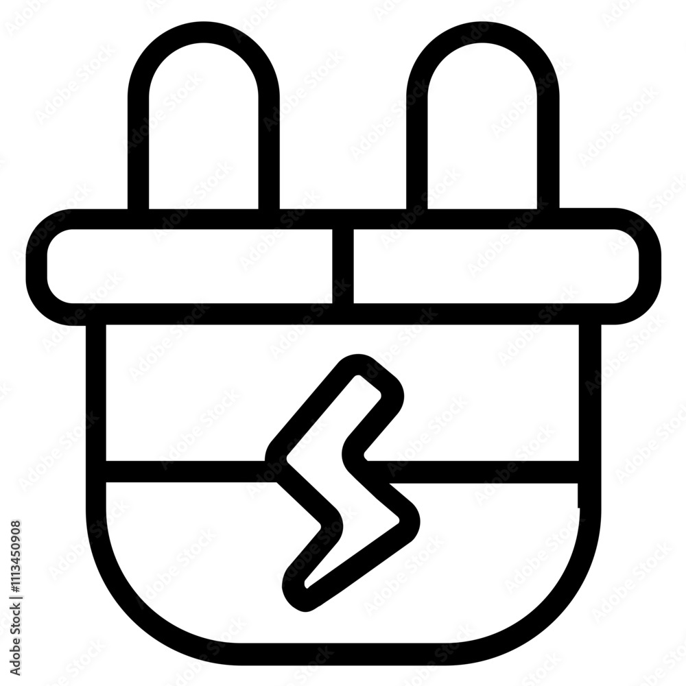 Electric Line Icon Electric Line Icon