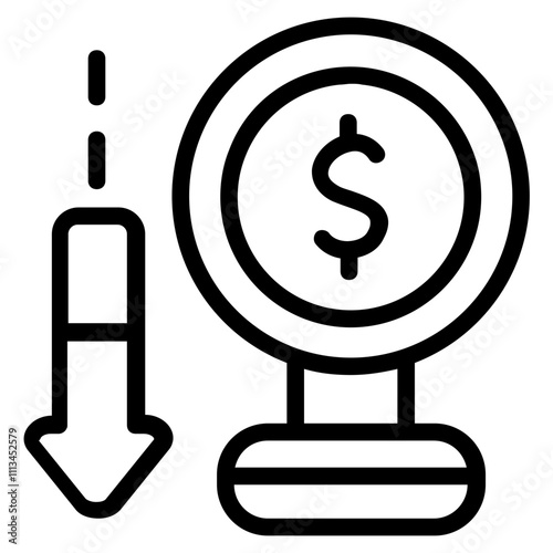 Failed Research Line Icon