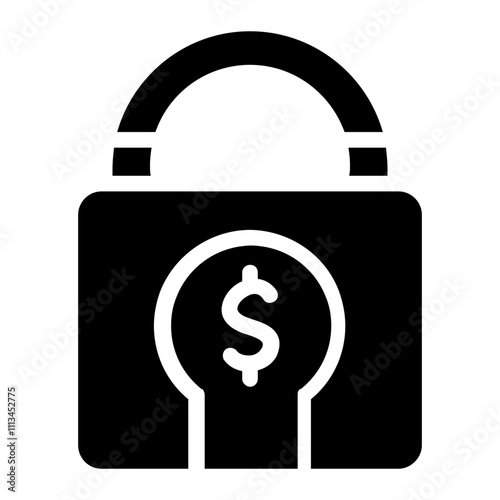 Lock Asset Solid Icon