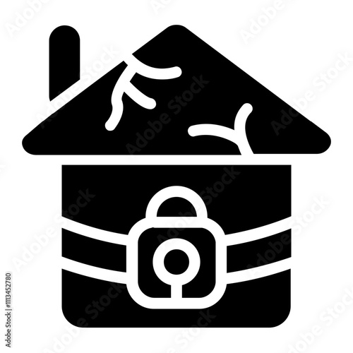 Foreclosure Solid Icon