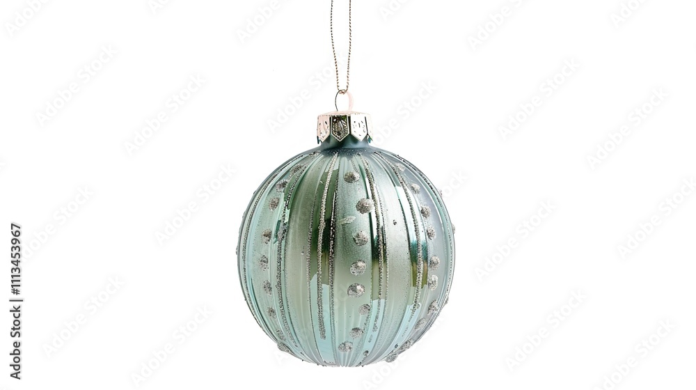 Christmas Ball Hanging Isolated on White Background - A Festive and Glittering Decoration Display. The Shiny Christmas Ball Hanging Alone on the Pure White Background, with Its Vivid Colors and Sparkl Christmas Ball Hanging Isolated on White Background - A Festive and Glittering Decoration Display. The Shiny Christmas Ball Hanging Alone on the Pure White Background, with Its Vivid Colors and Sparkl