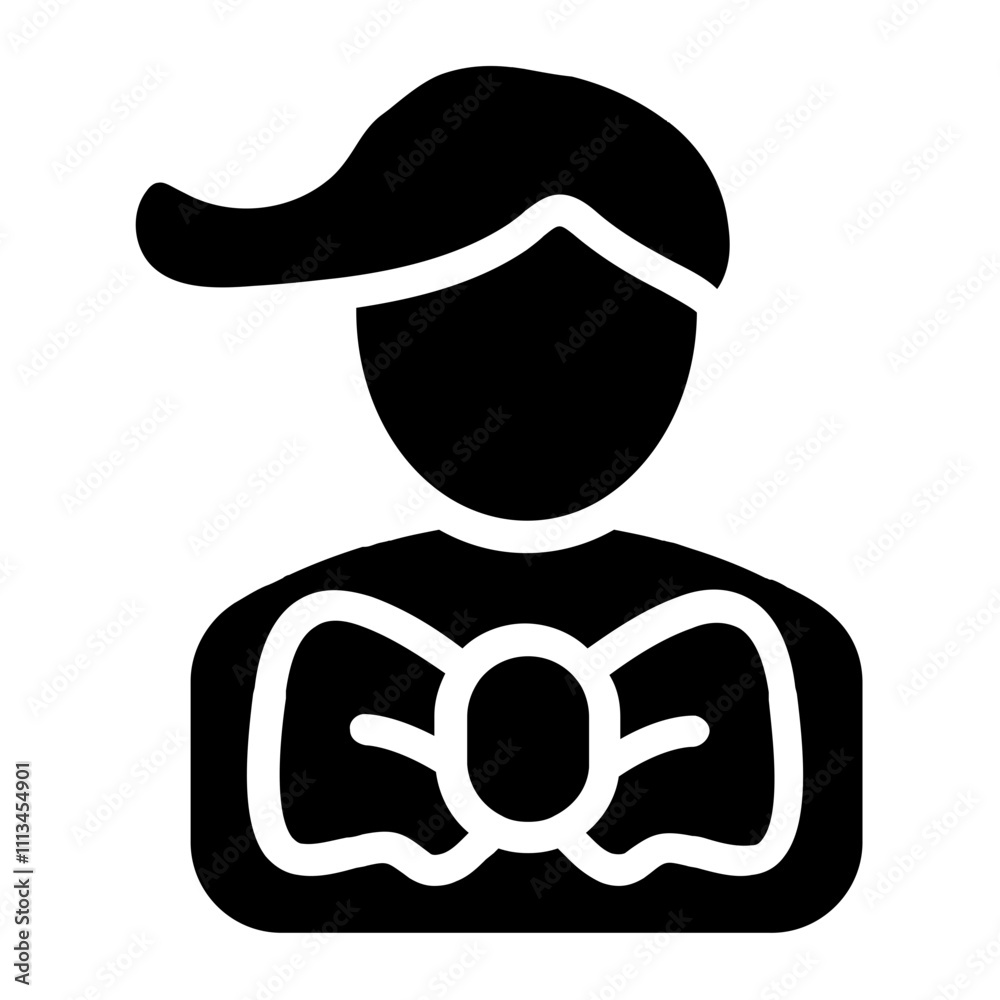 Naklejka premium Gingerbread Solid Icon