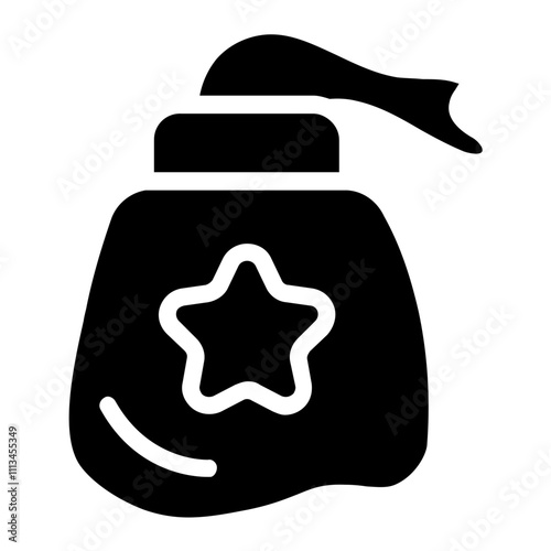 Santa’s Sack Solid Icon