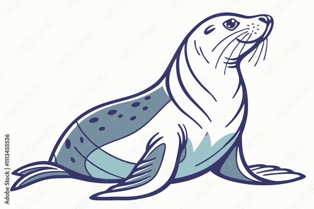 Seal icon silhouette color E.eps Seal icon silhouette color E.eps