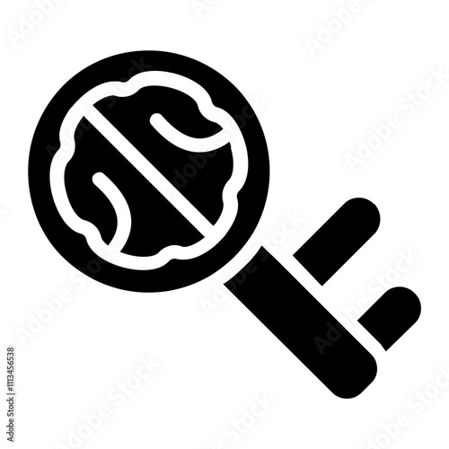 Key Thinking Solid Icon