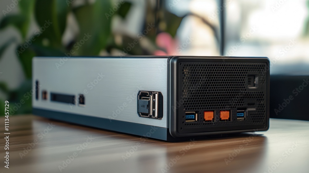 Fototapeta premium Close-up of a Small Form Factor Computer