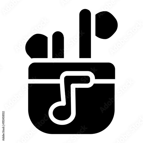Earbuds Solid Icon