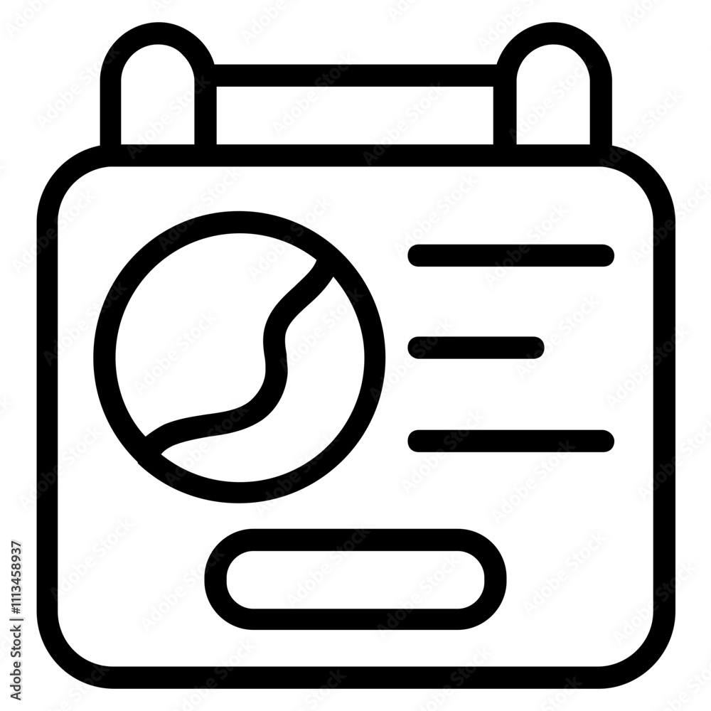 Generator Line Icon Generator Line Icon