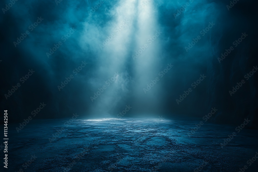 Empty futuristic dramatic scene. Abstract dark landscape, street. Neon light fluid element. Night view, neon blue light. Fantasy background. 3D illustration
Empty futuristic dramatic scene. Abstract dark landscape, street. Neon light fluid element. Night view, neon blue light. Fantasy background. 3D illustration