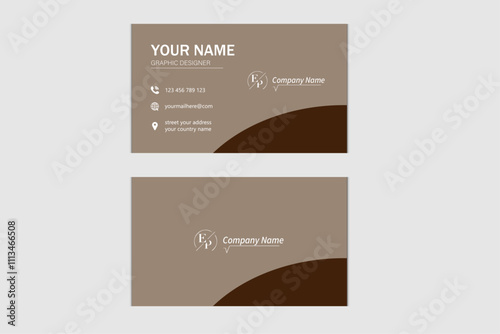 business card design. Modern business card template