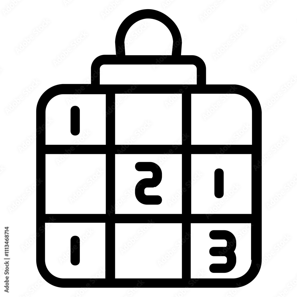 Sudoku Line Icon Sudoku Line Icon