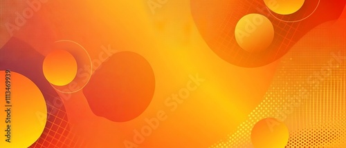 Modern orange and yellow abstract geometric background with technology-inspired design, perfect for brochures, websites, flyers, posters, certificates, and landing pages photo