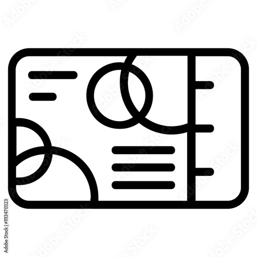 Ticket Line Icon