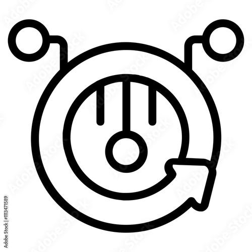 Circuit Refresh Line Icon